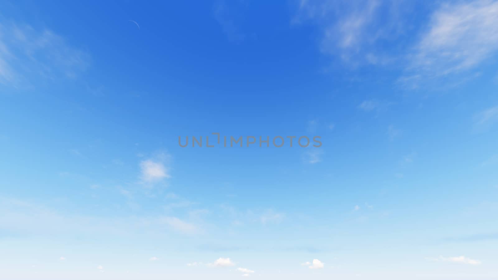 Cloudy blue sky abstract background, blue sky background with tiny clouds, 3d rendering

