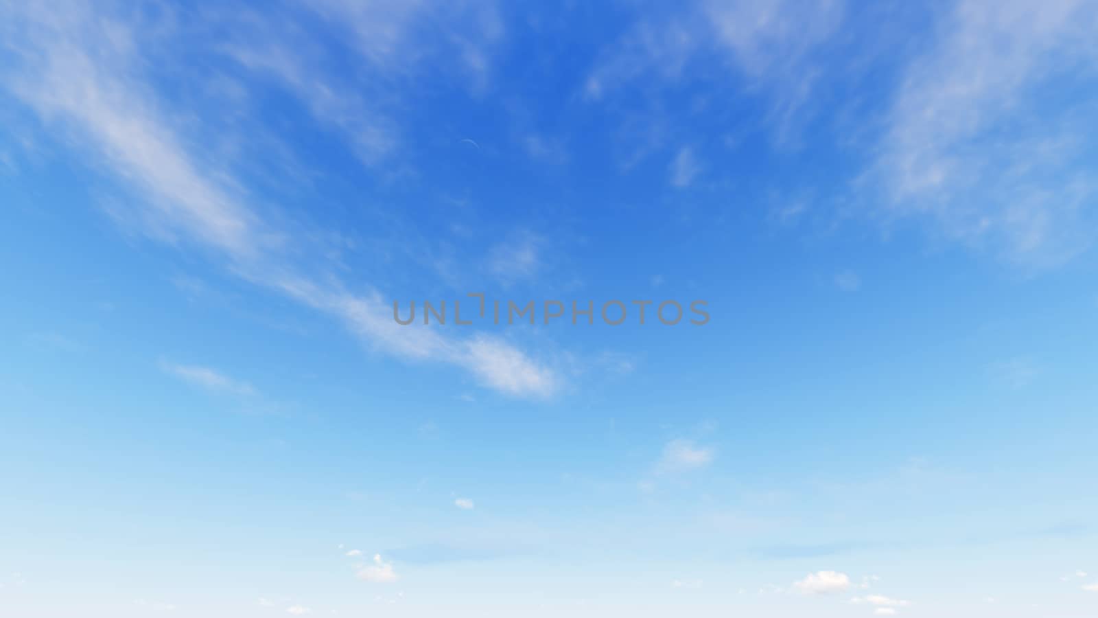 Cloudy blue sky abstract background, blue sky background with tiny clouds, 3d rendering

