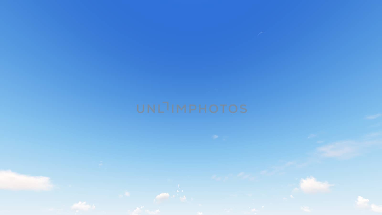 Cloudy blue sky abstract background, blue sky background with tiny clouds, 3d rendering

