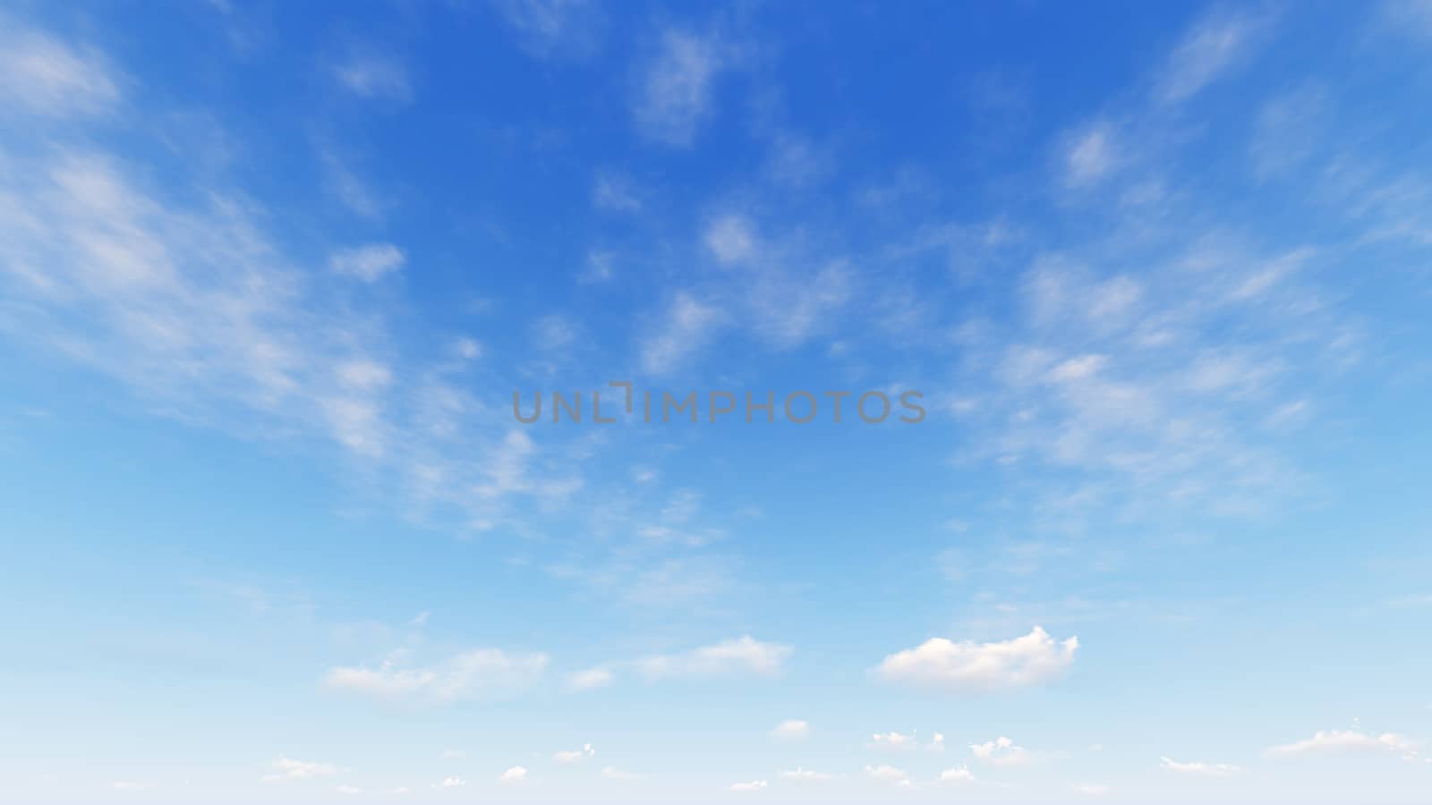 Cloudy blue sky abstract background, blue sky background with tiny clouds, 3d rendering

