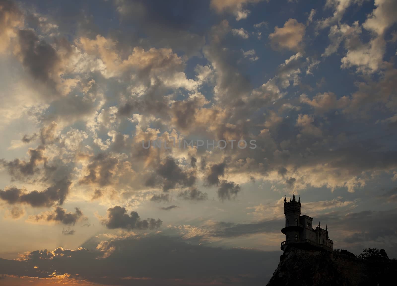 The old palace on a high hill. by sergey_pankin