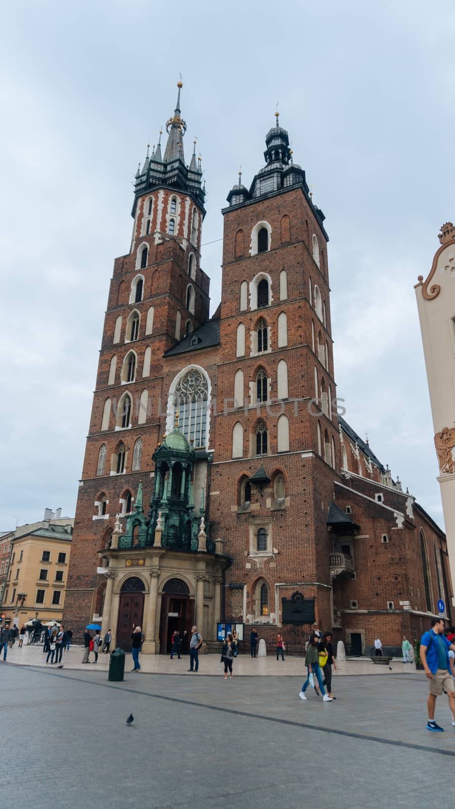Medieval city center of Krakow, Poland, Europe