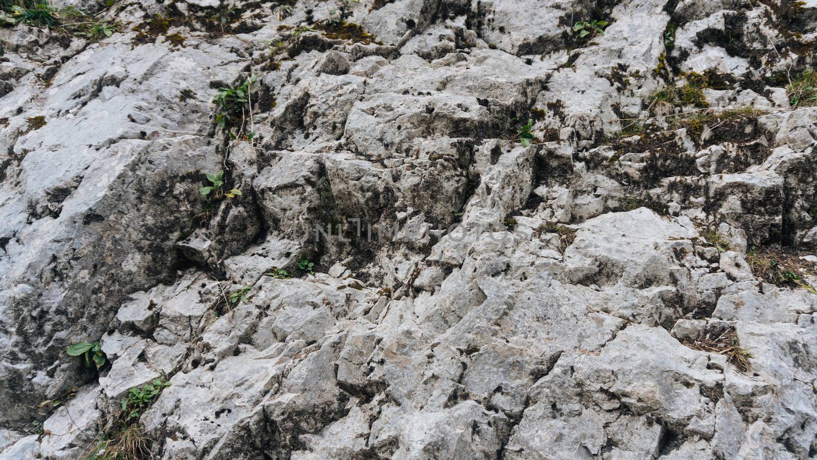 Gray Stone texture background wide angle light