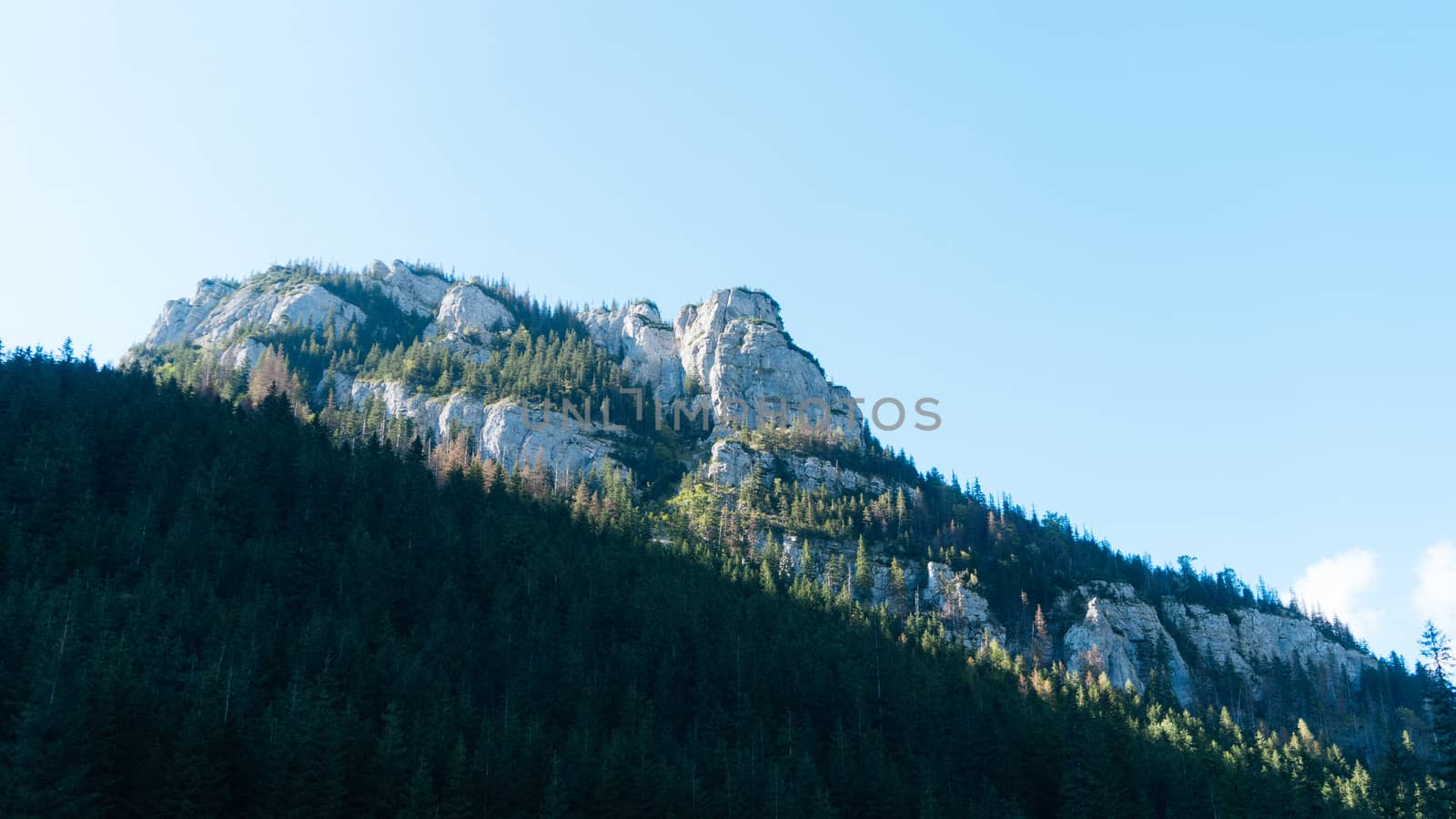 View of a Koscielisko Valley in polish Tatras Poland.