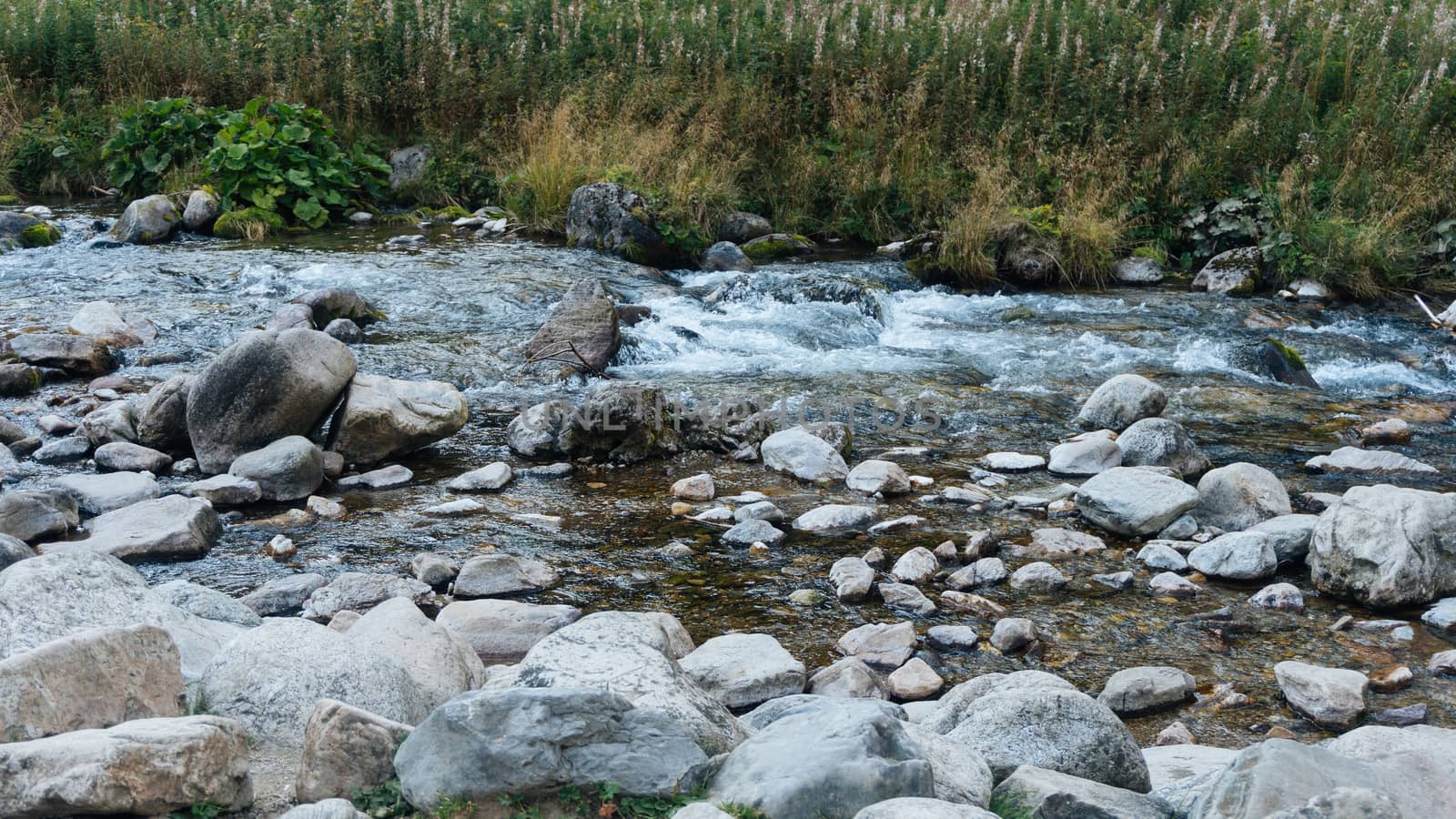 View of a Koscielisko Valley in polish Tatras Poland.