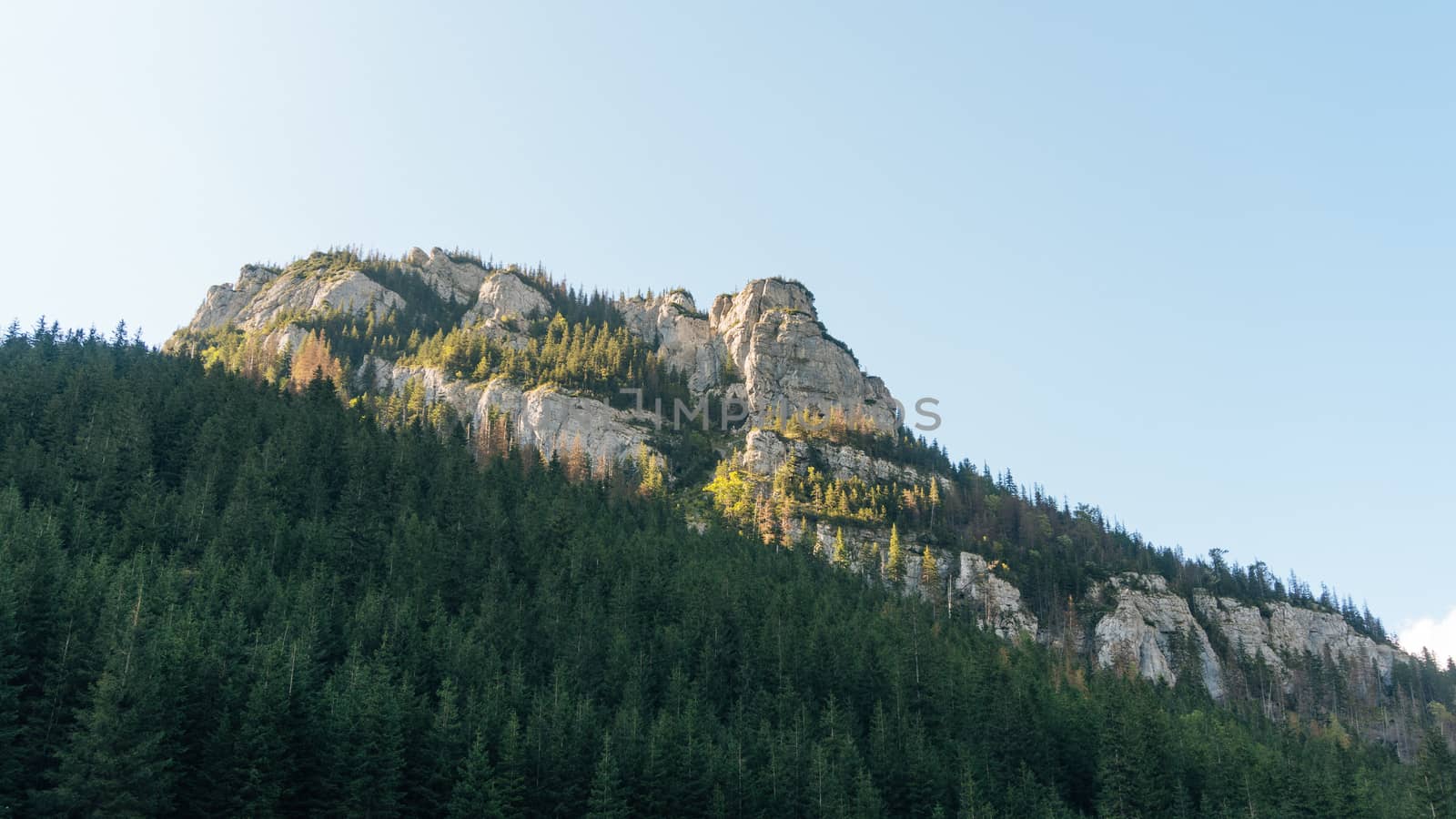 View of a Koscielisko Valley in polish Tatras Poland.