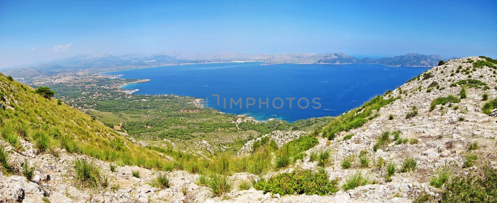 Bay of pollenca, Formentor peninsula - north coast of Majorca by aldorado