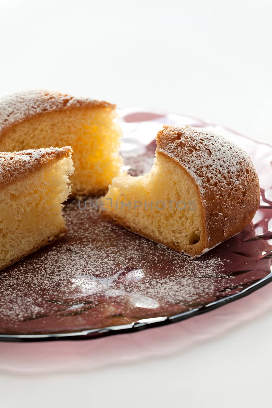 Slices of cake on a plate by LuigiMorbidelli