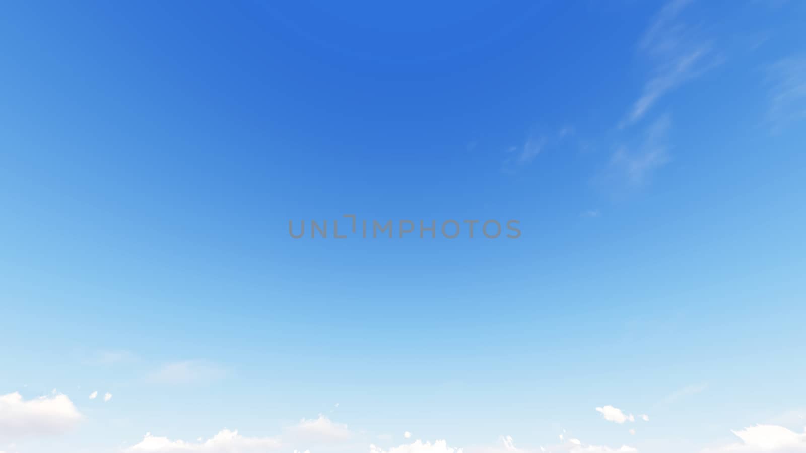 Cloudy blue sky abstract background, blue sky background with tiny clouds, 3d rendering

