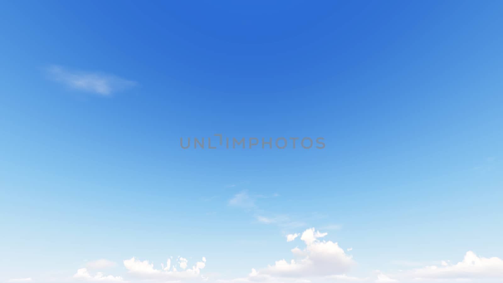 Cloudy blue sky abstract background, blue sky background with tiny clouds, 3d rendering

