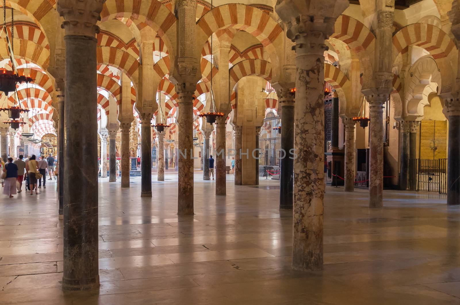 Interior of the Great Mosque in Cordoba by mkos83