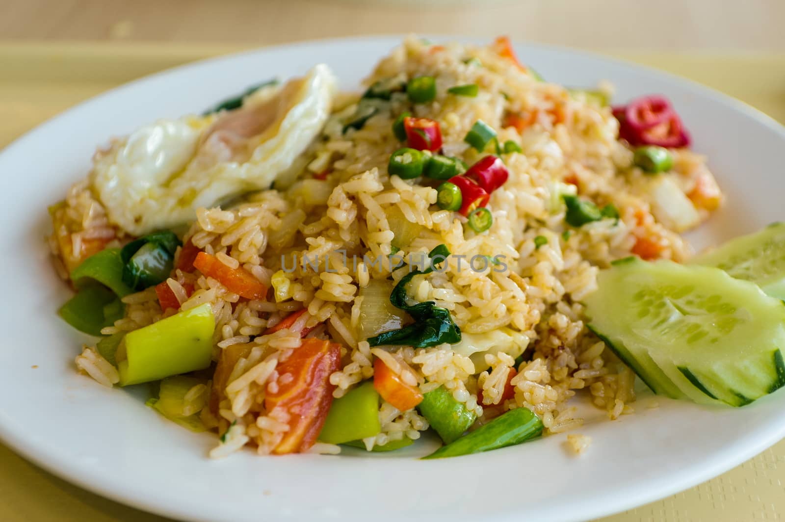 Fried Rice with Vegetables and eggs by evolutionnow