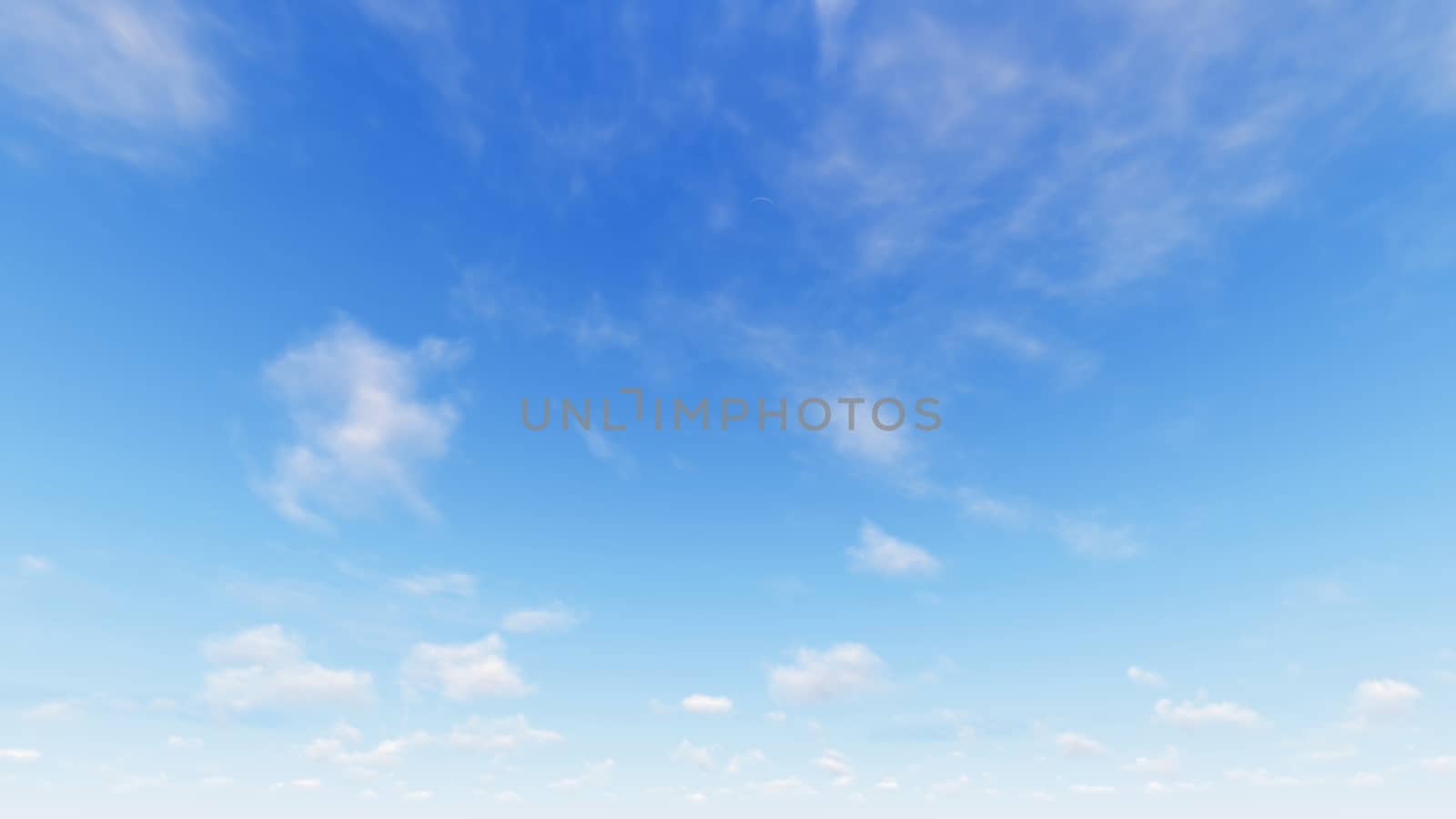 Cloudy blue sky abstract background, blue sky background with tiny clouds, 3d rendering

