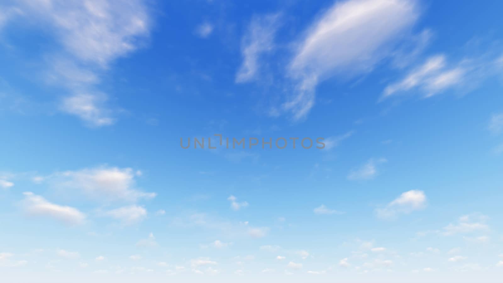 Cloudy blue sky abstract background, blue sky background with tiny clouds, 3d rendering

