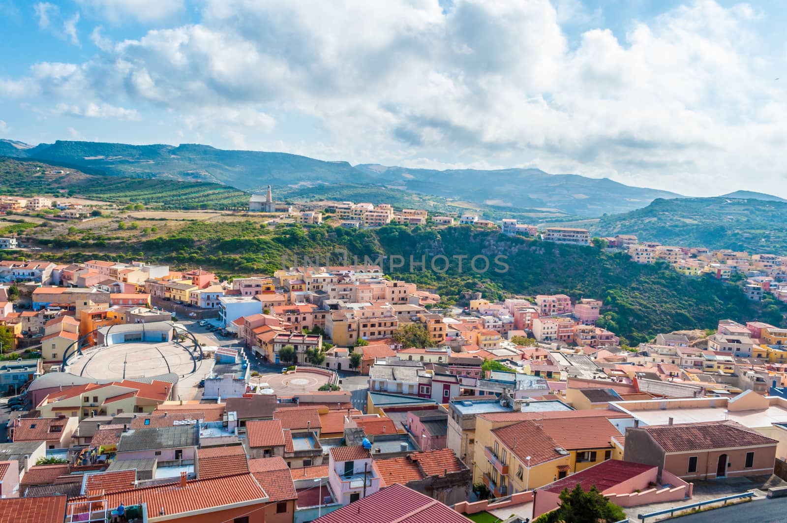 View from castelsardo old city - Sardinia - Italy