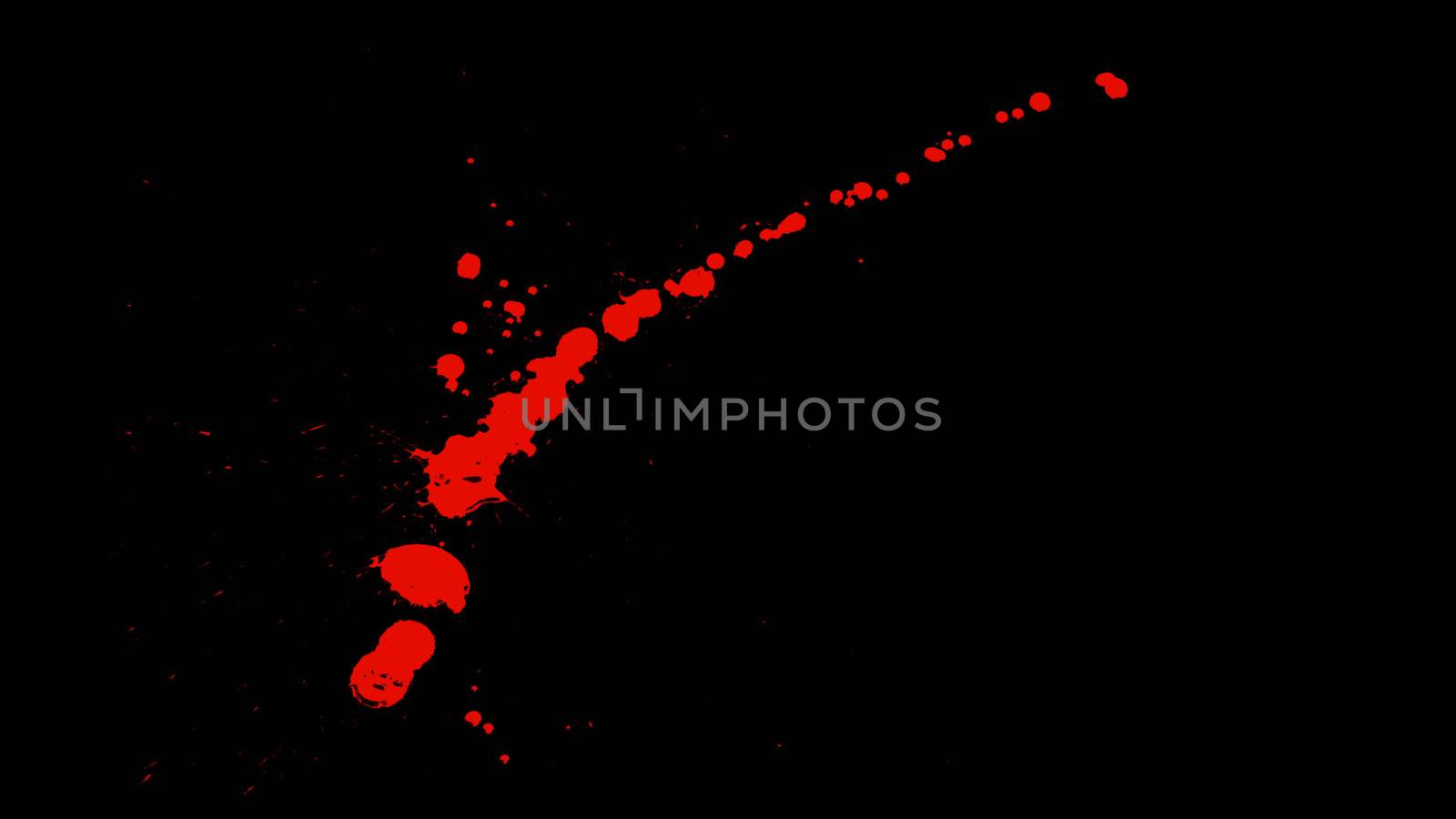 Blood Trail Splatter on the Transparent Background by vistoff