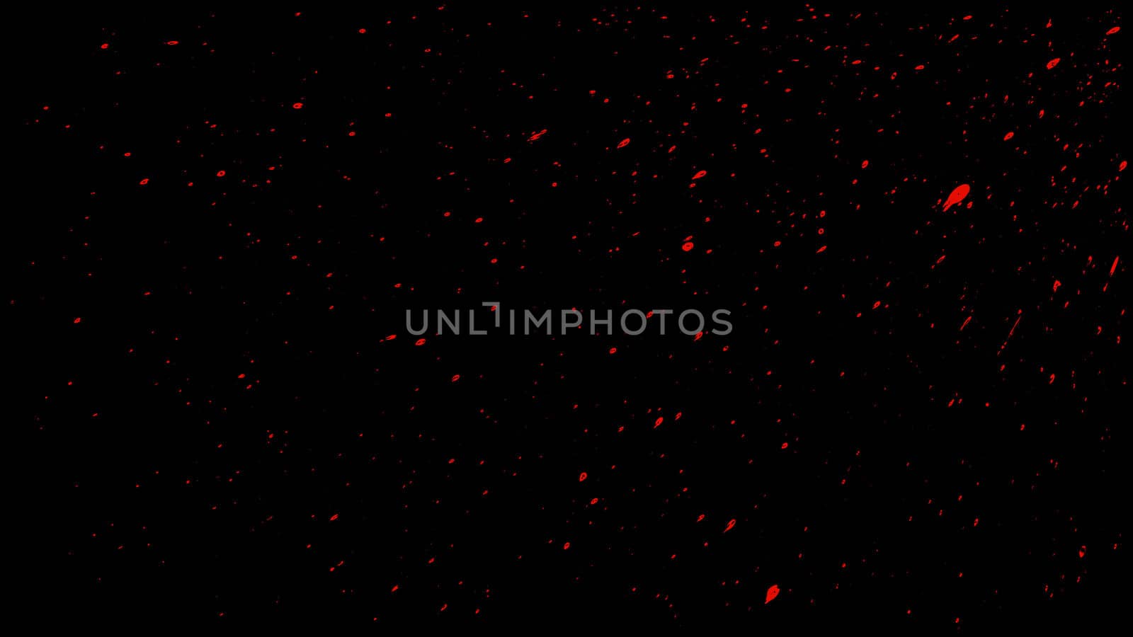 Blood Splashes Over Transparent Background with Alpha Channel. Easy use in motion design 4K