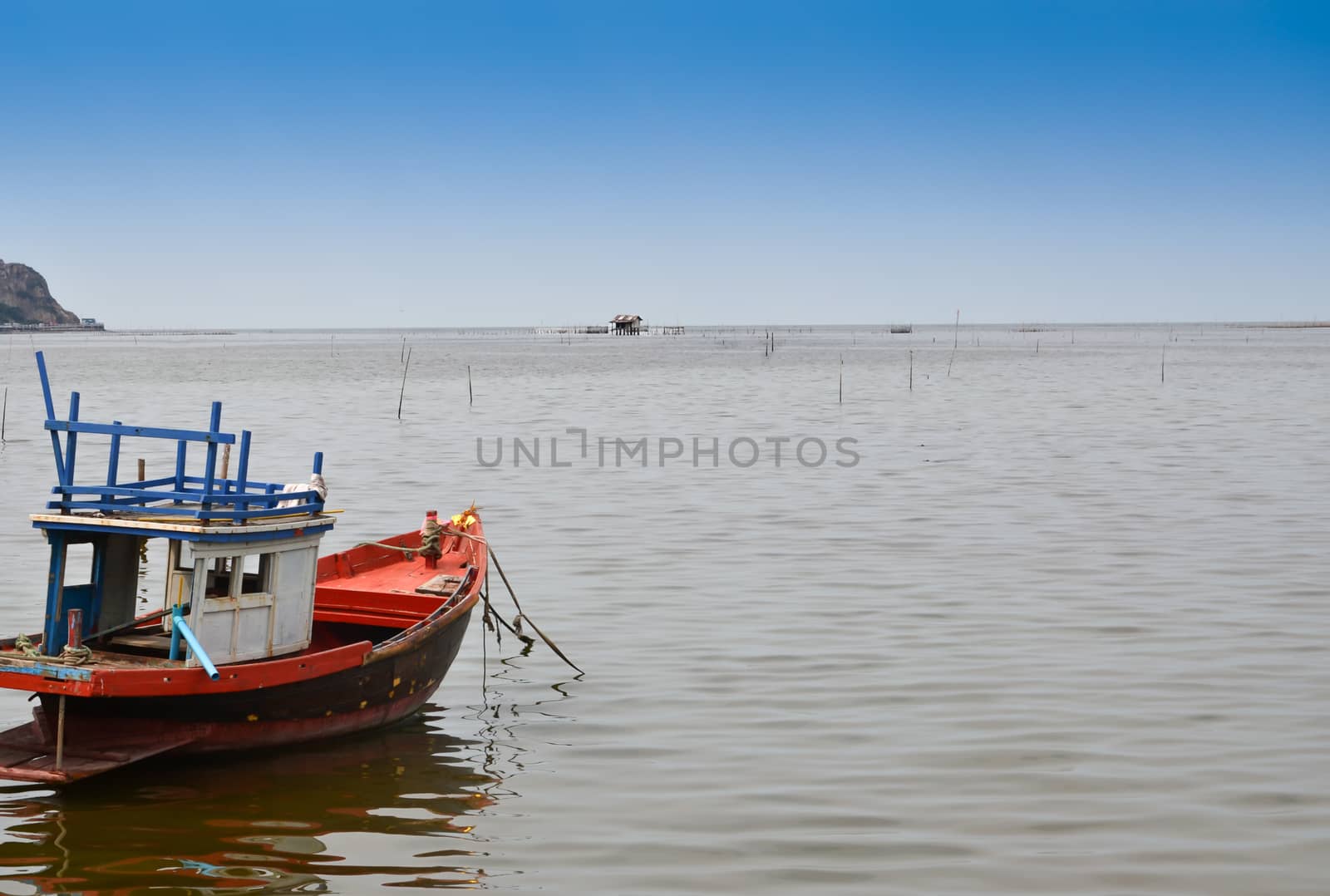 Fishing boats in the sea