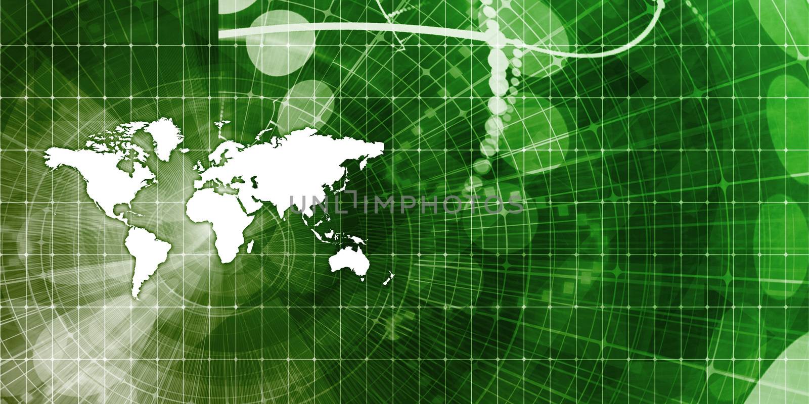 Global Trade Business as a Map Concept Art