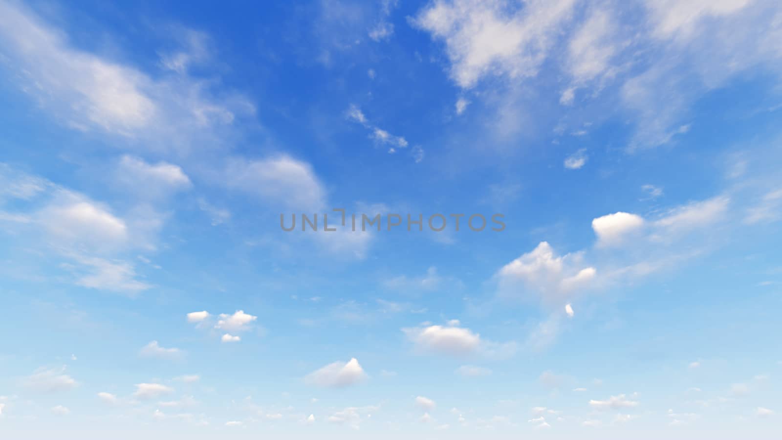 Cloudy blue sky abstract background, blue sky background with tiny clouds, 3d rendering

