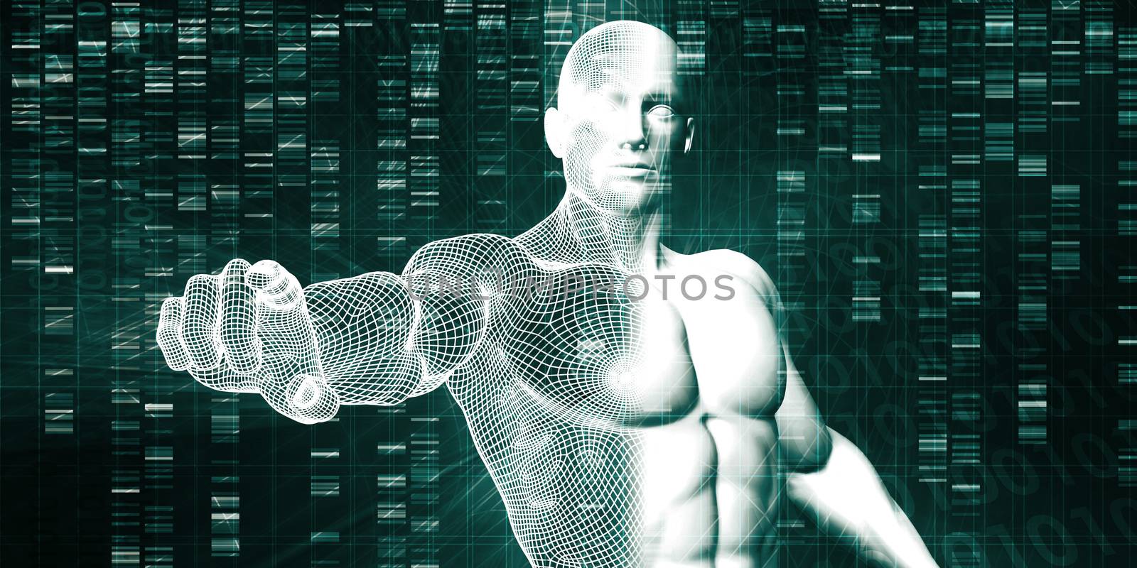 Genetic Engineering Science Research and Development Concept