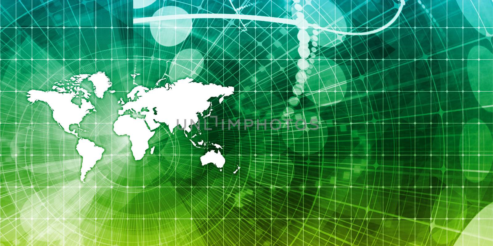 Global Trade Business as a Map Concept Art