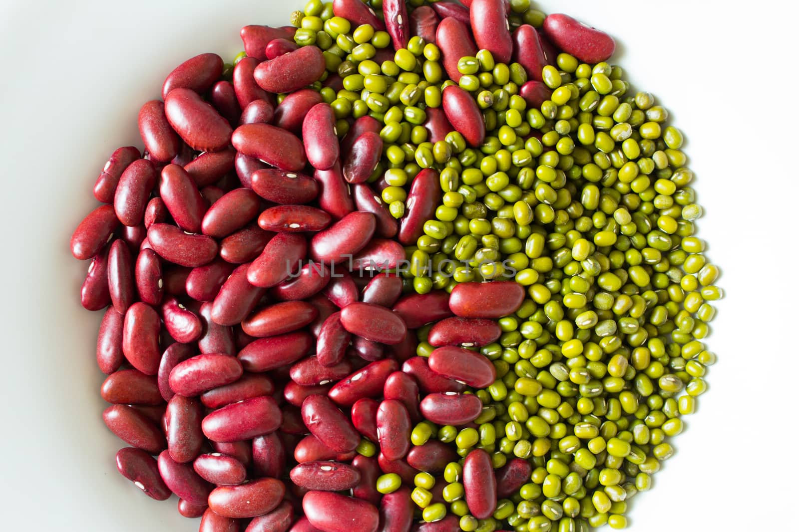 Red Beans Blended with Green Beans  by oodfon