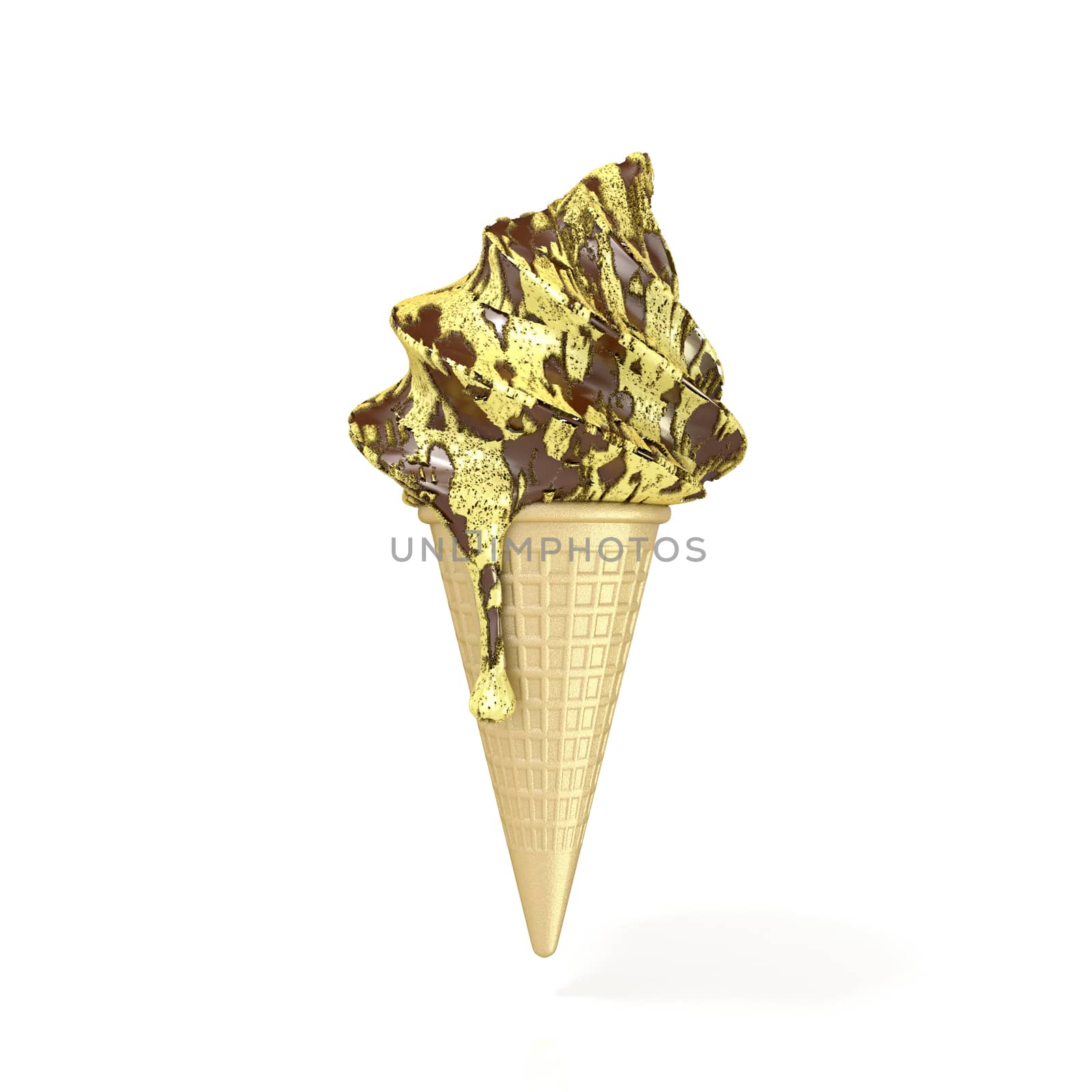 Soft serve ice cream. 3D by djmilic