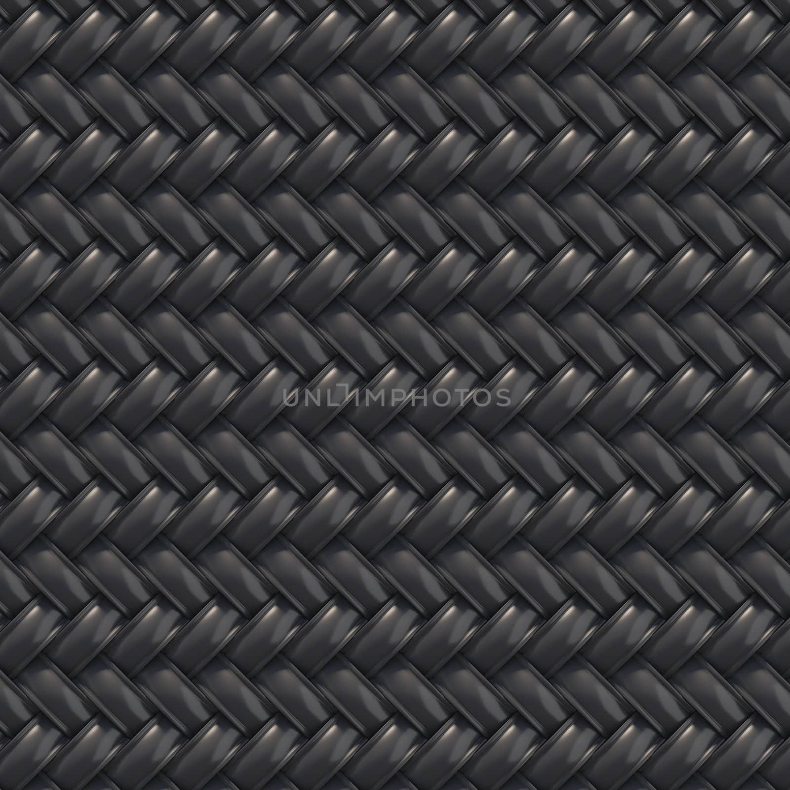 Black abstract tile background. 3D render illustration