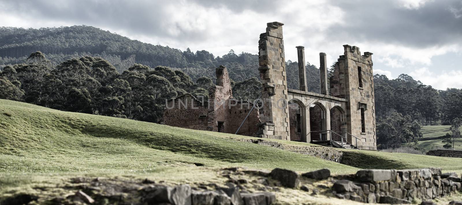 Port Arthur building in Tasmania, Australia by artistrobd