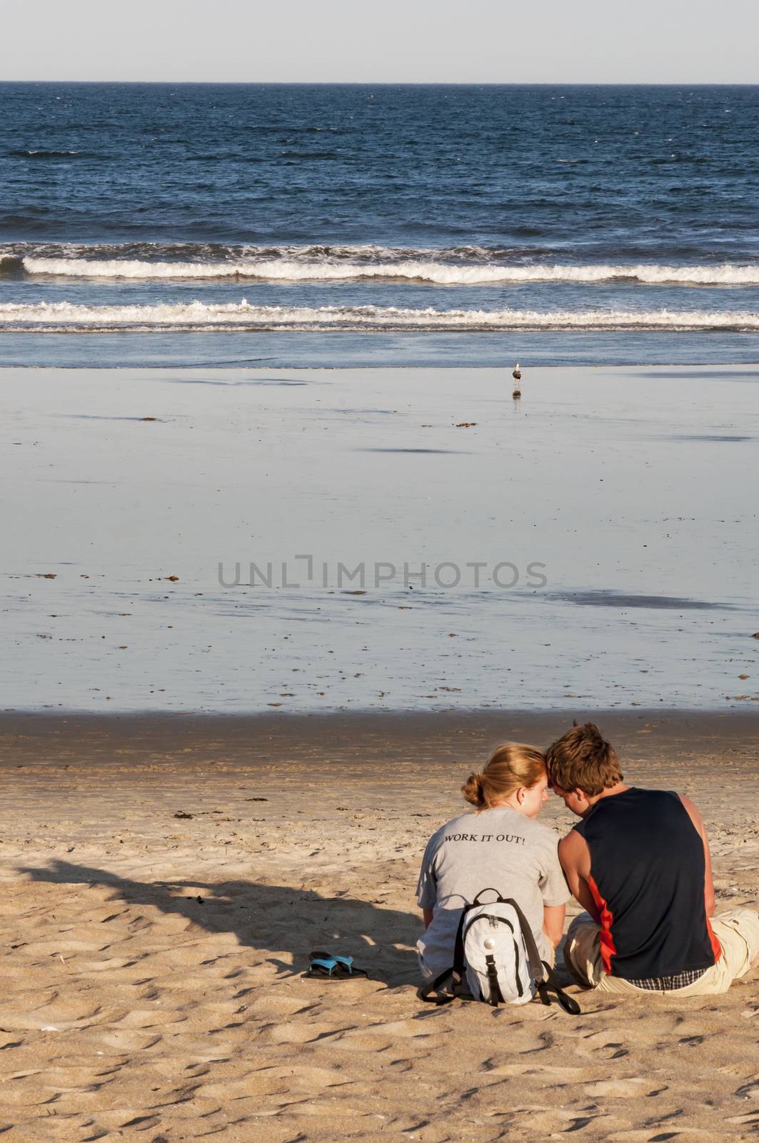 beautiful couple on the beach by edella