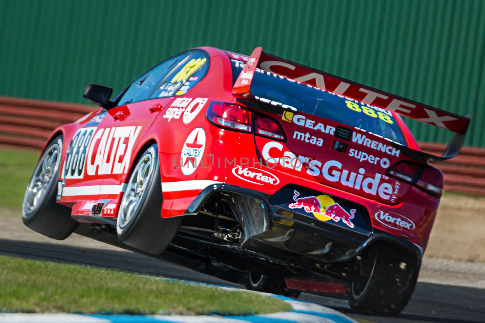 MELBOURNE, AUSTRALIA – SEPTEMBER 17, 2016. TeamVortex driver CRAIG LOWNDES (888) during qualifying at the Sandown 500 for the Supercar Championships.