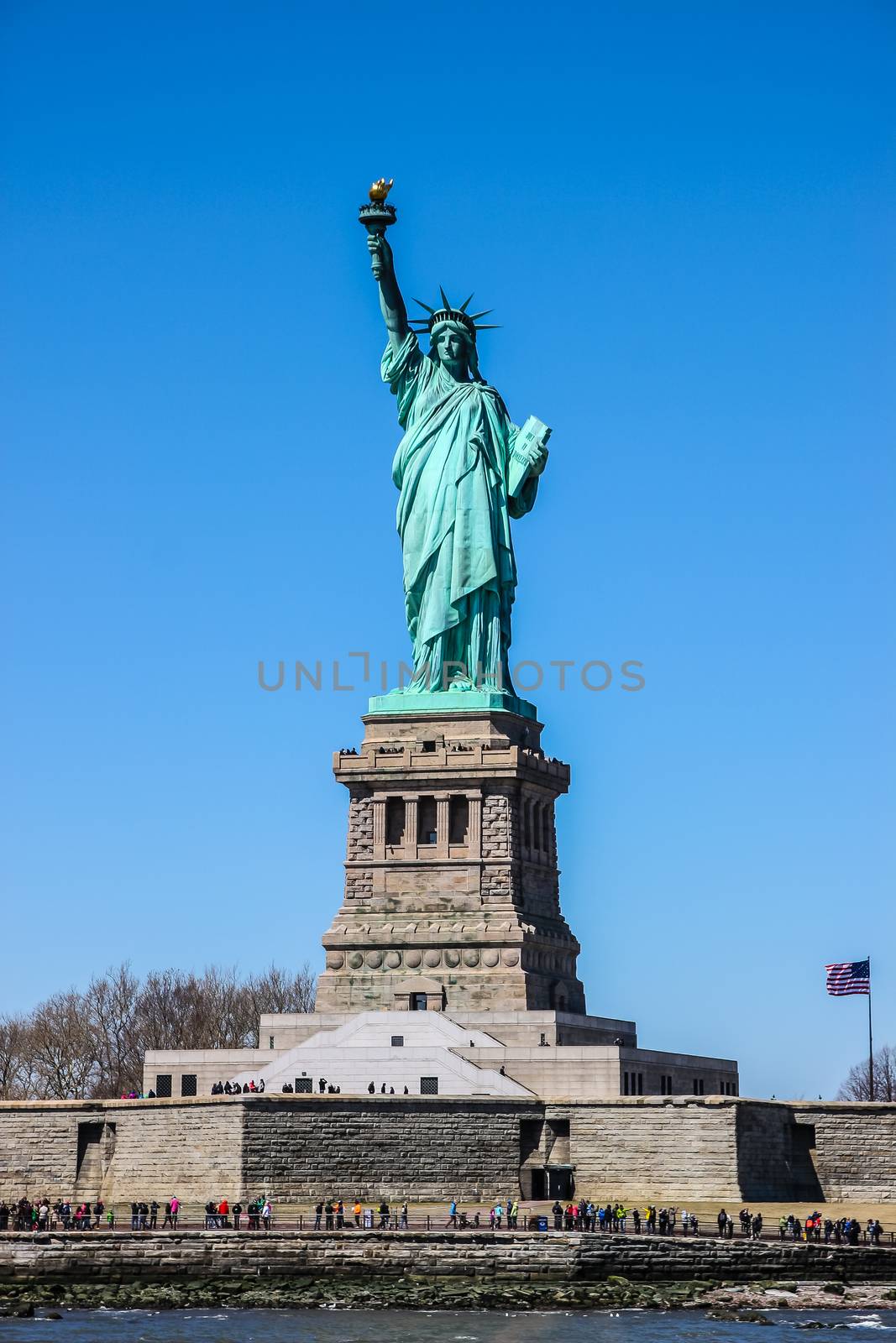 The Statue of Liberty ,New York City on a sunny day