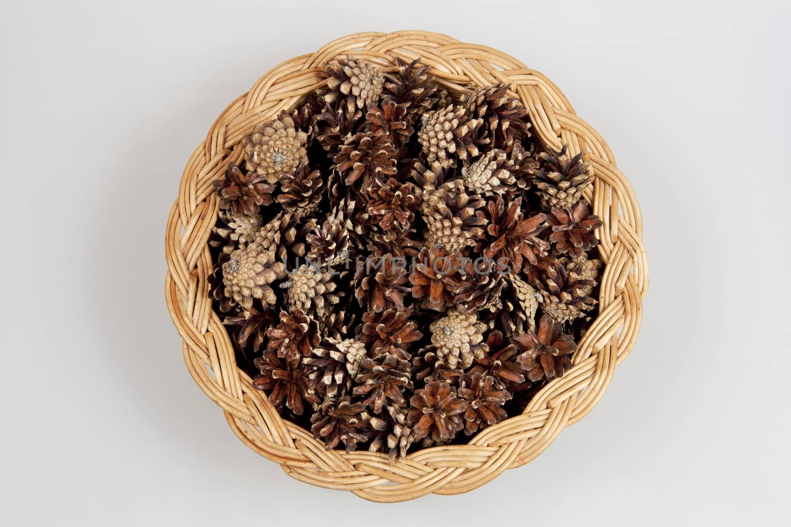 Pine cones in a basket. by sergey_pankin
