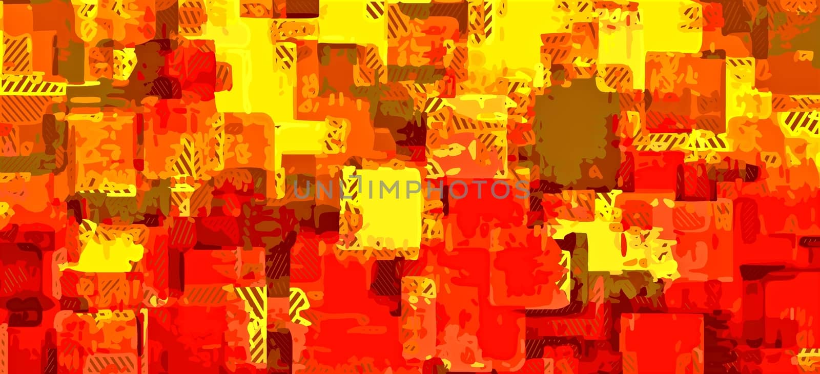 red orange and yellow painting abstract background