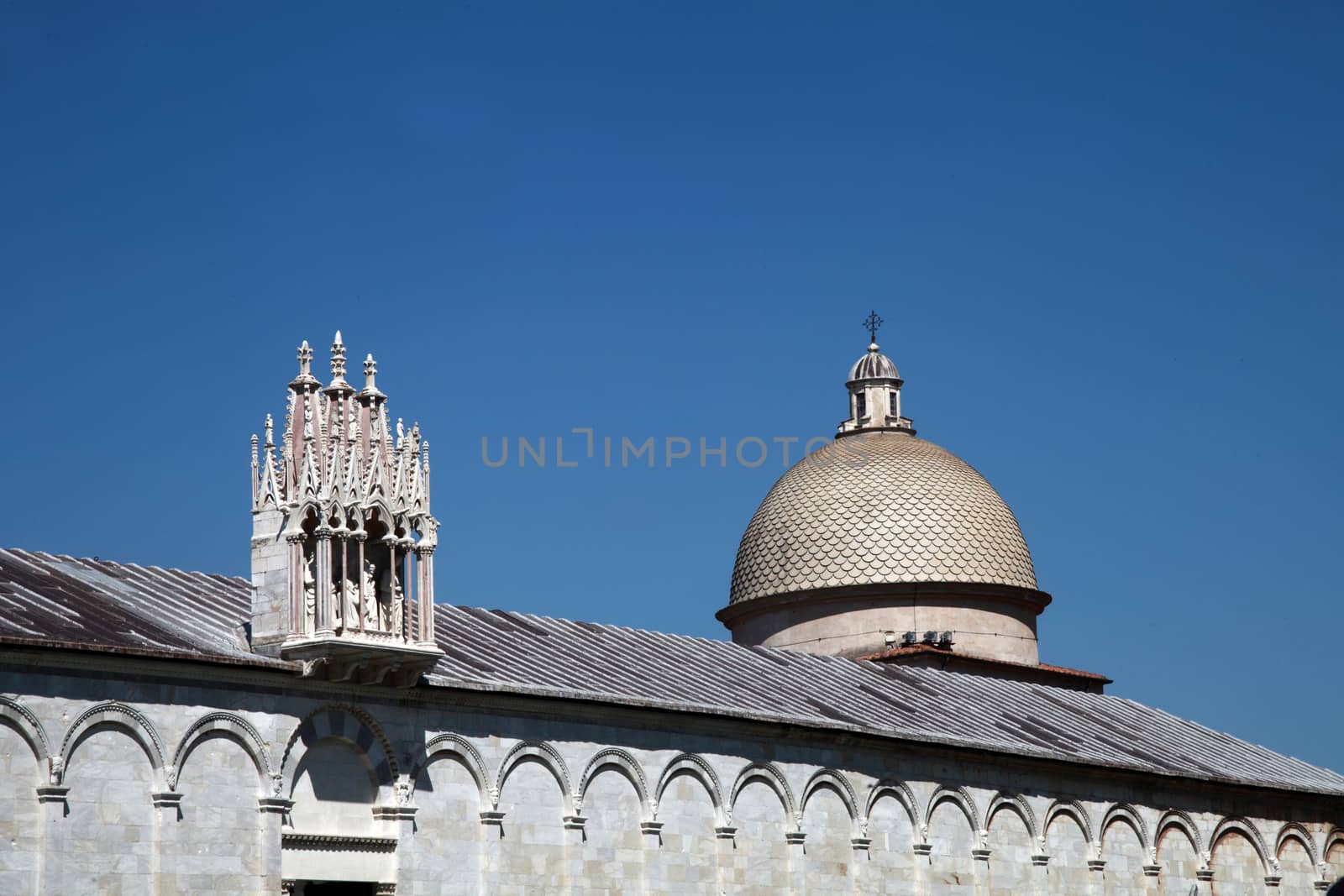 details Square of Miracles in Pisa, Tuscany, Italy