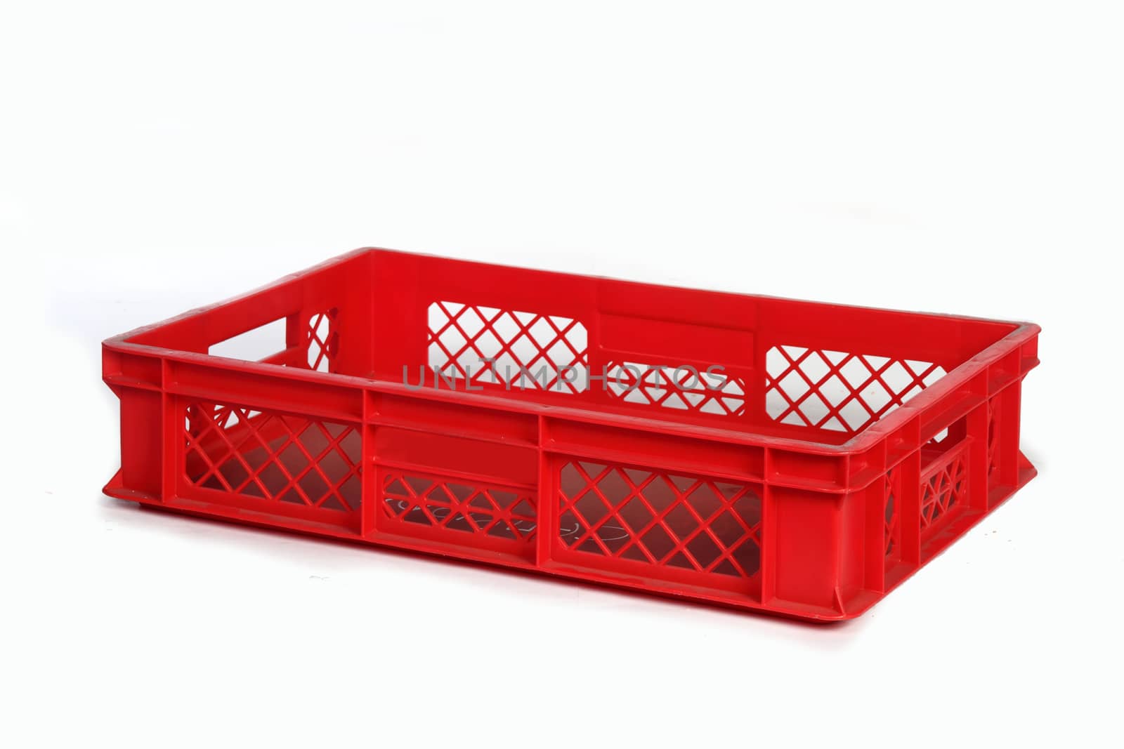 plastic crate red by diecidodici