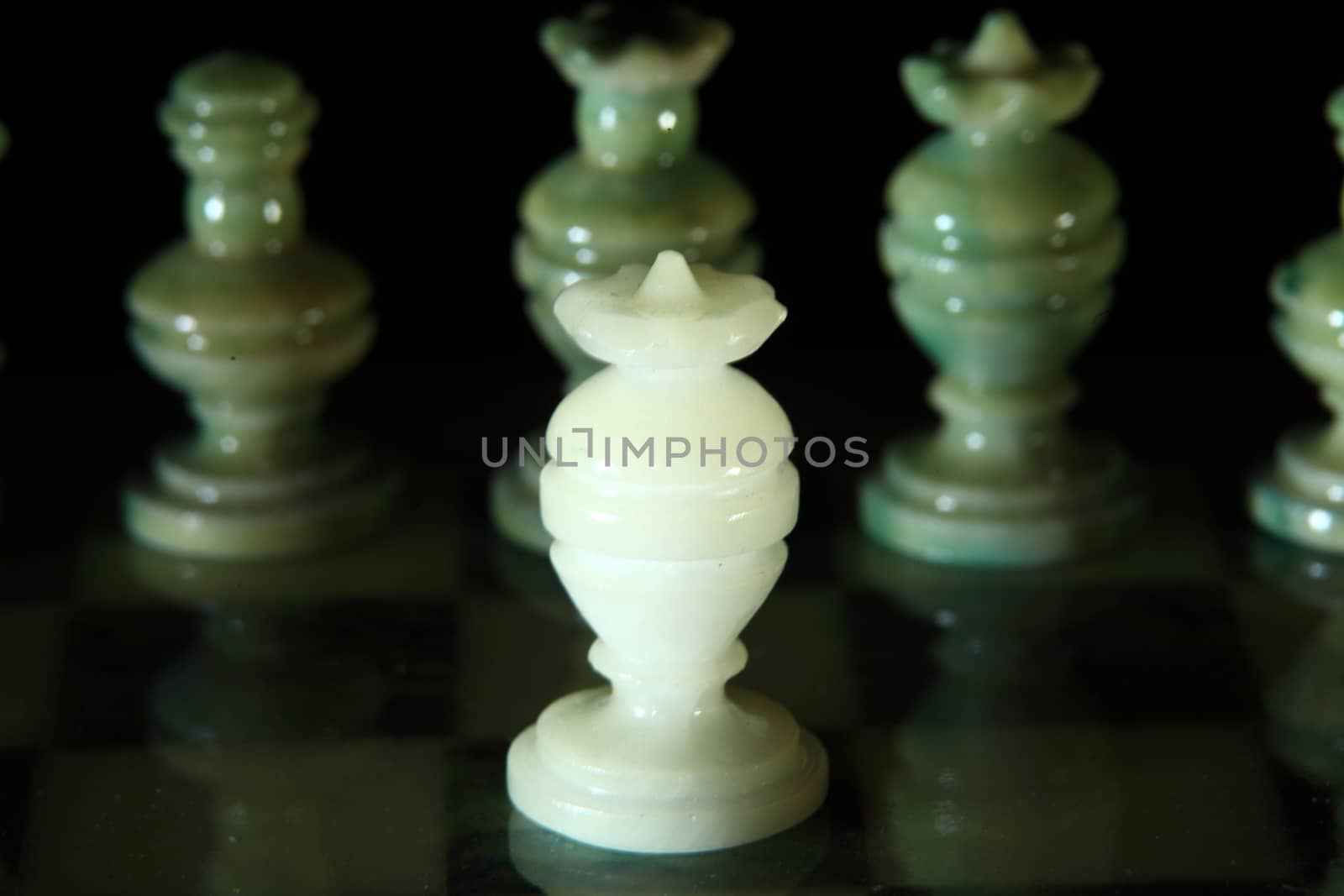 close up alabaster chess i by diecidodici
