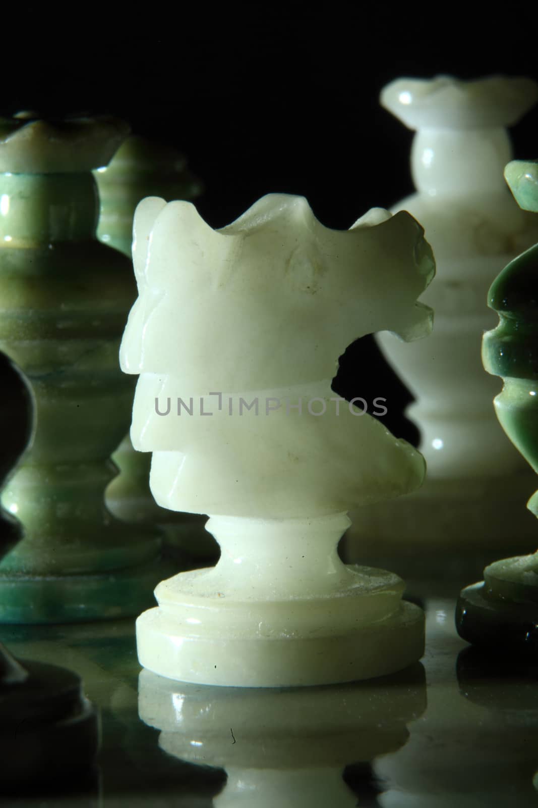 close up alabaster chess l by diecidodici