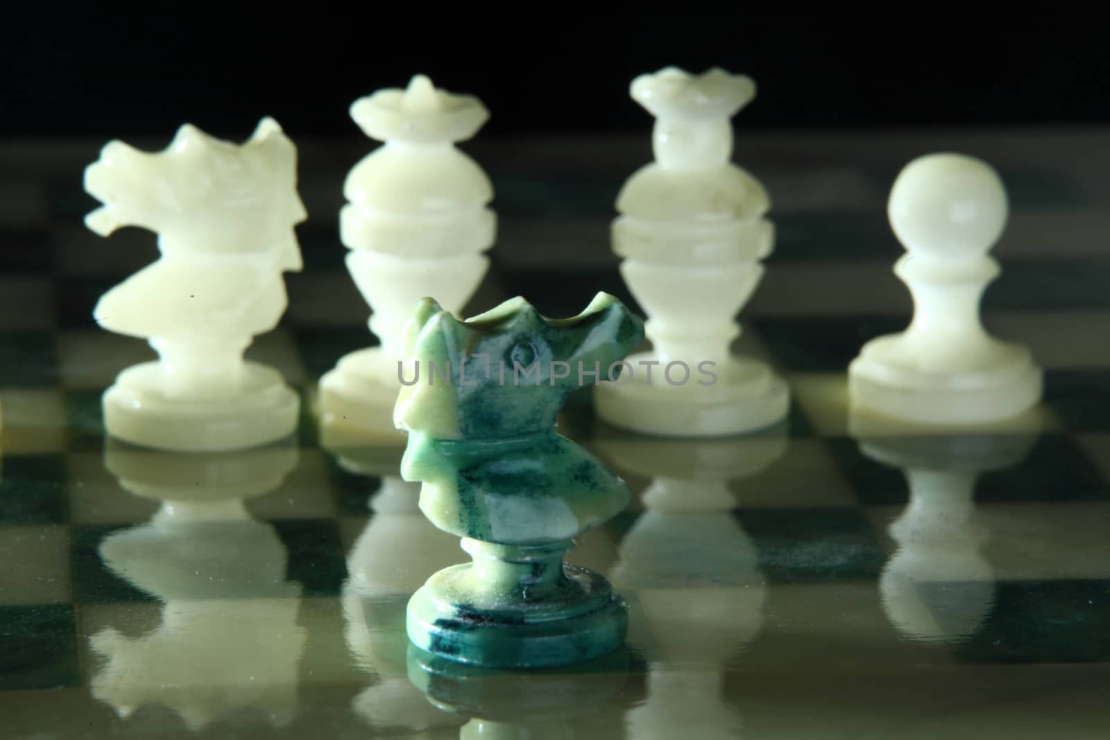 close up alabaster chess x by diecidodici