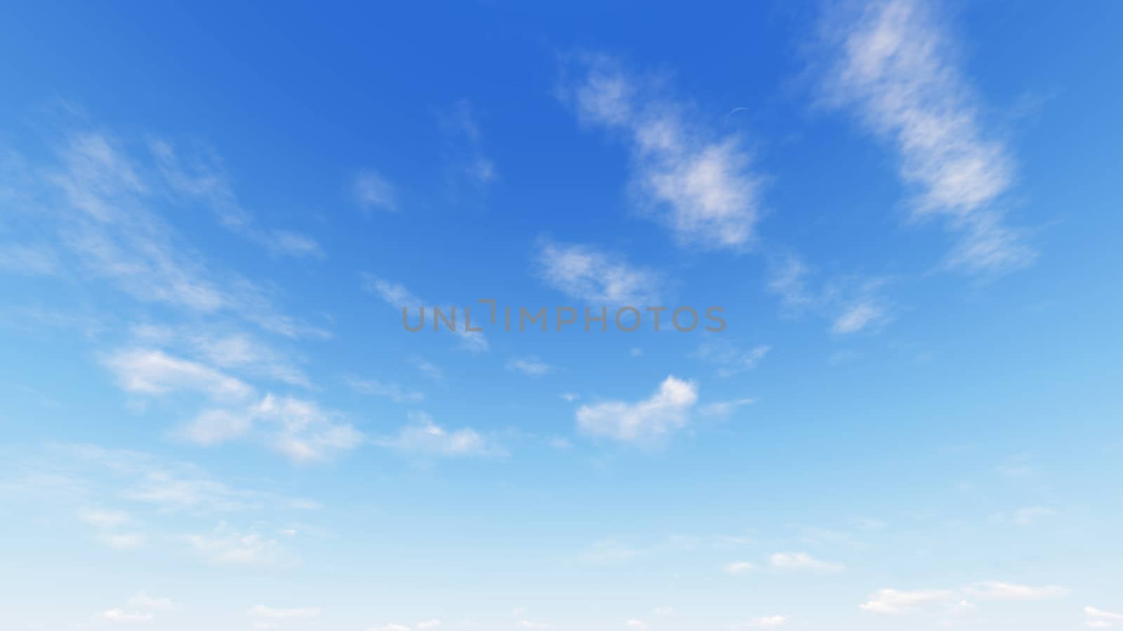 Cloudy blue sky abstract background, blue sky background with tiny clouds, 3d rendering

