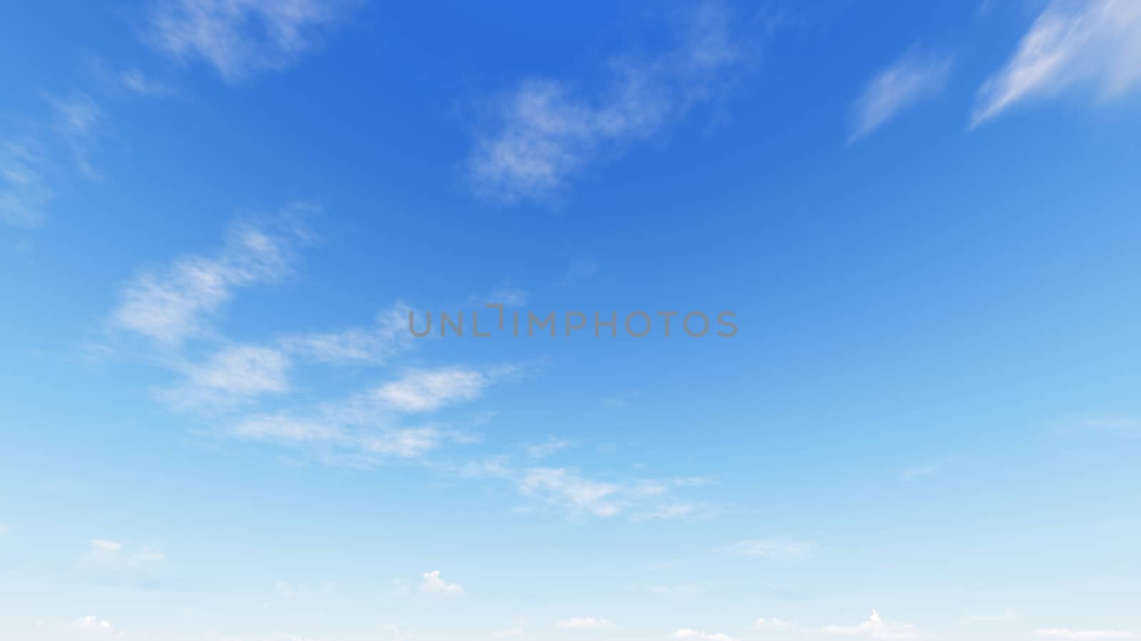 Cloudy blue sky abstract background, blue sky background with tiny clouds, 3d rendering

