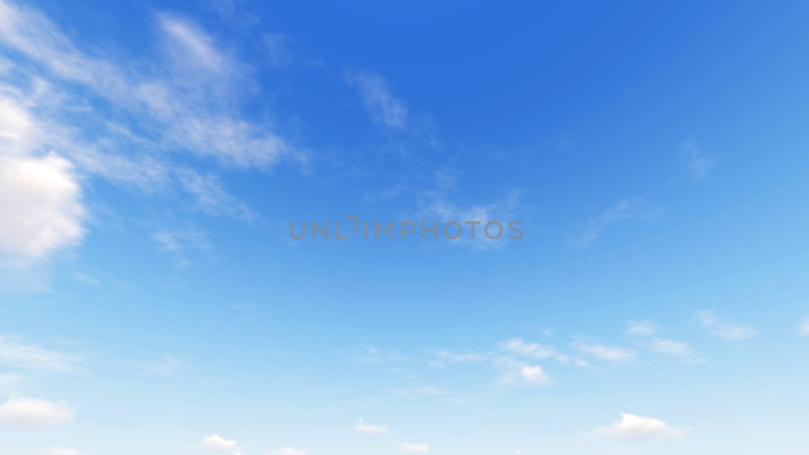 Cloudy blue sky abstract background, blue sky background with tiny clouds, 3d rendering

