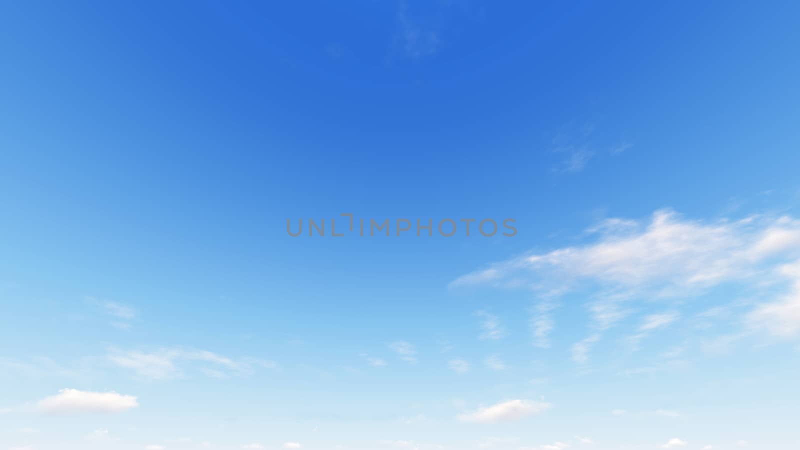 Cloudy blue sky abstract background, blue sky background with tiny clouds, 3d rendering

