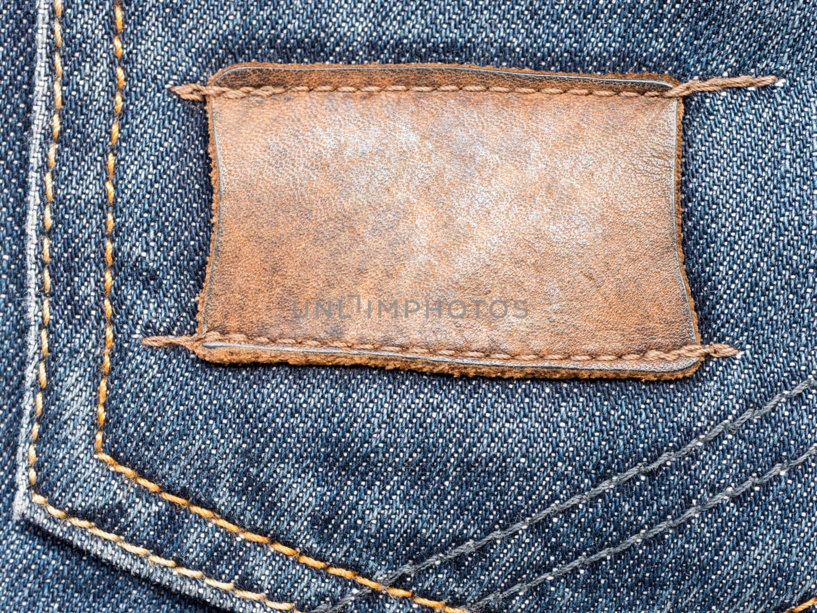 close up of jeans label by fascinadora