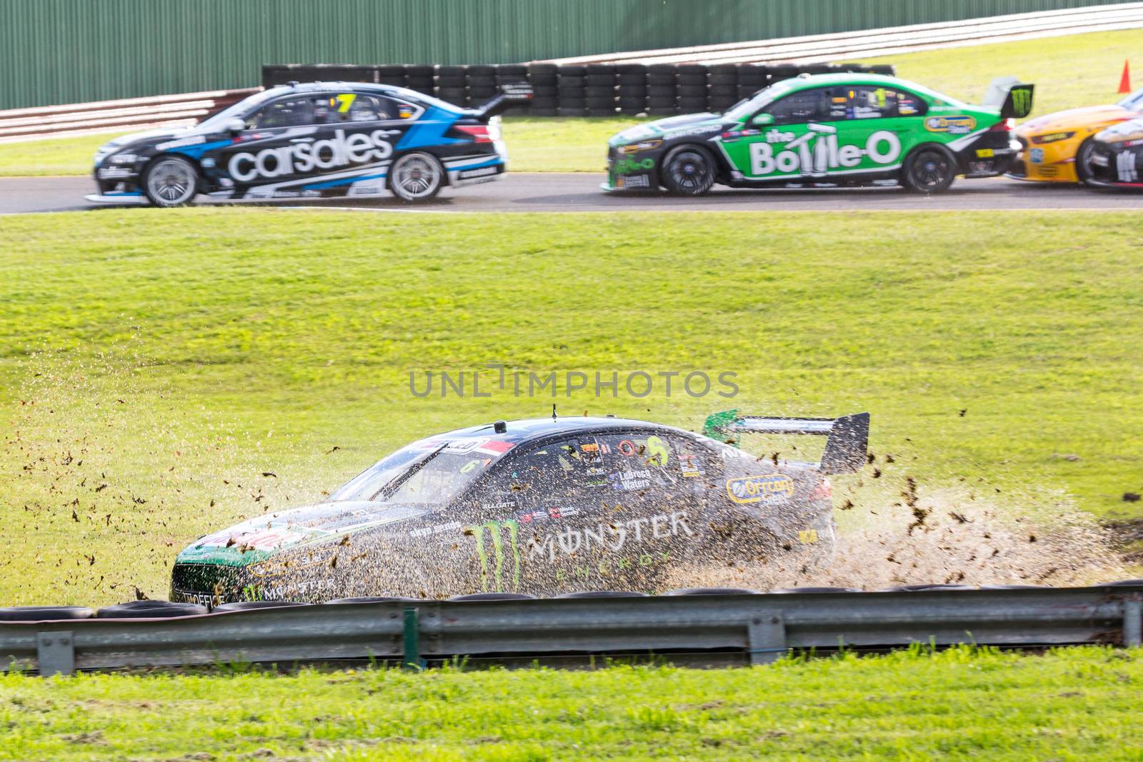 MELBOURNE, AUSTRALIA – SEPTEMBER 17, 2016. Monstor Energy Racing driver CAMERON WATERS (6) during qualifying at the Sandown 500 for the Supercar Championships.