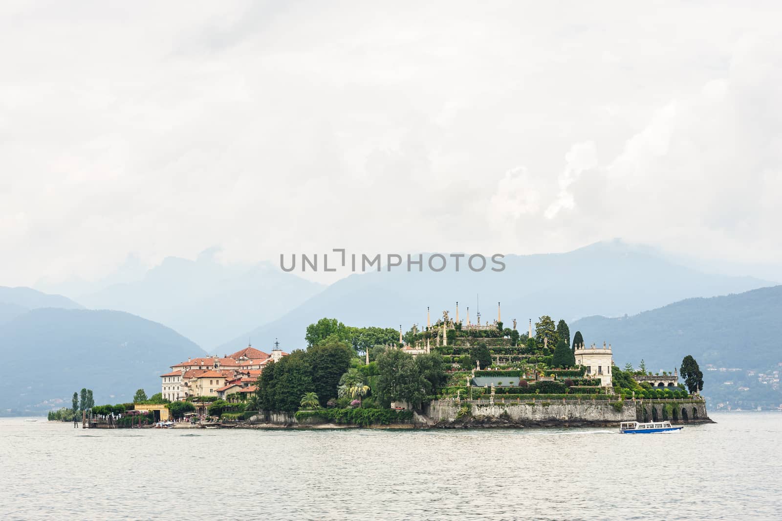 Beautiful Isola Bella at Lake Maggiore, near Stresa town.