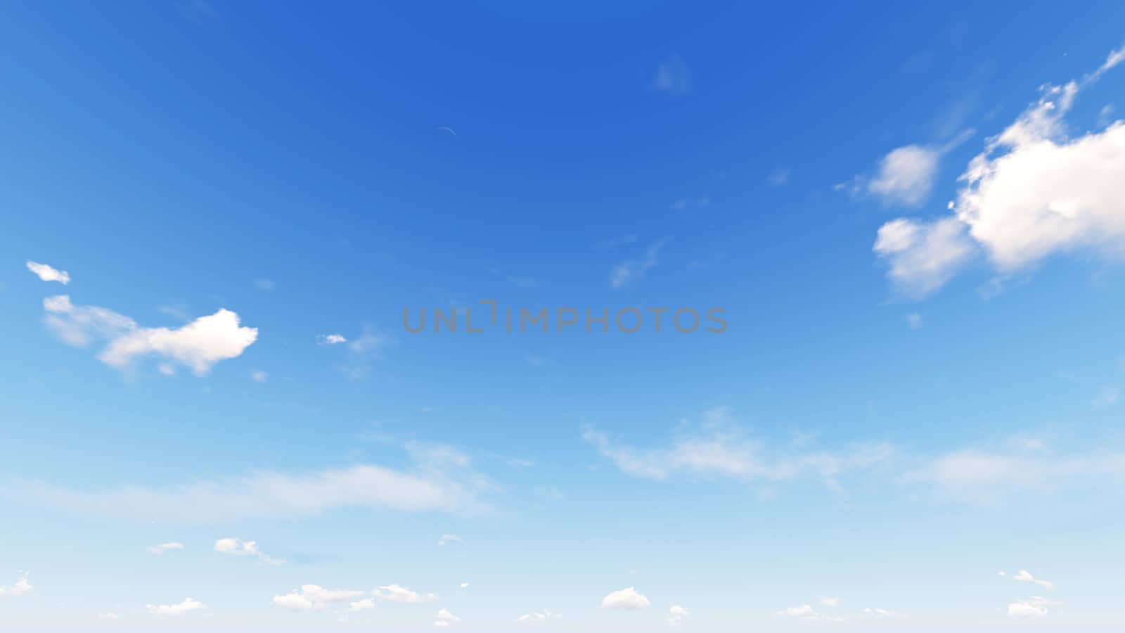 Cloudy blue sky abstract background, blue sky background with tiny clouds, 3d rendering

