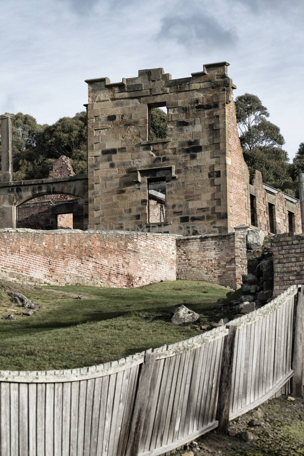 Port Arthur the old convict colony and historic jail located in Tasmania, Australia