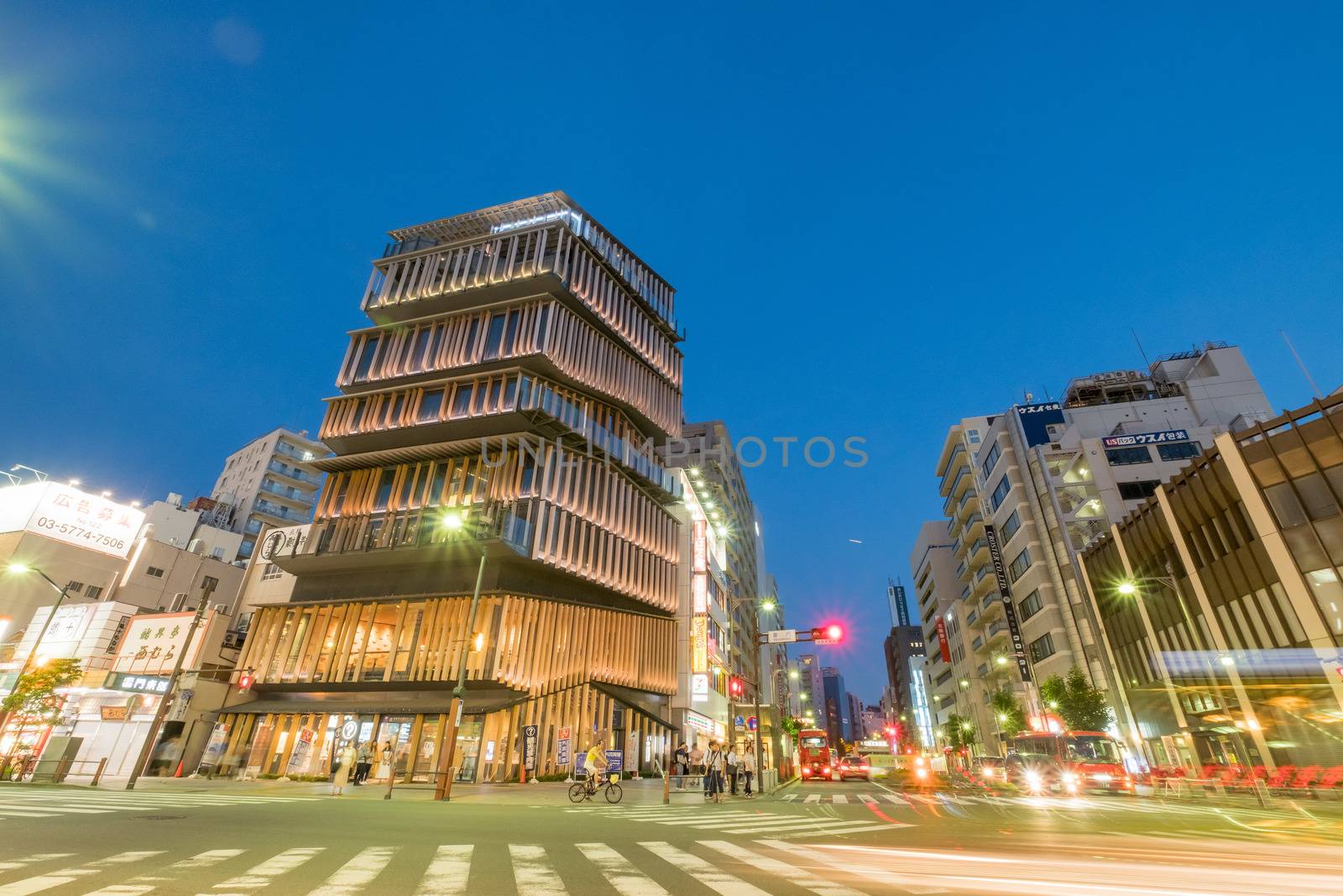 Tourist information building at Asakusa Tokyo Japan on July3rd,2016